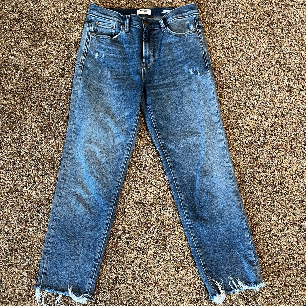Kensie Denim Blue Cropped Jeans